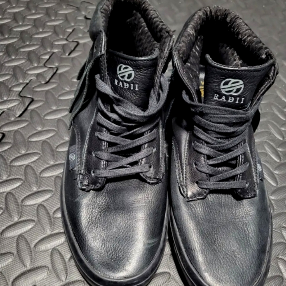 Radii Men's Shoes "Basic" (Black Death FG Leather)